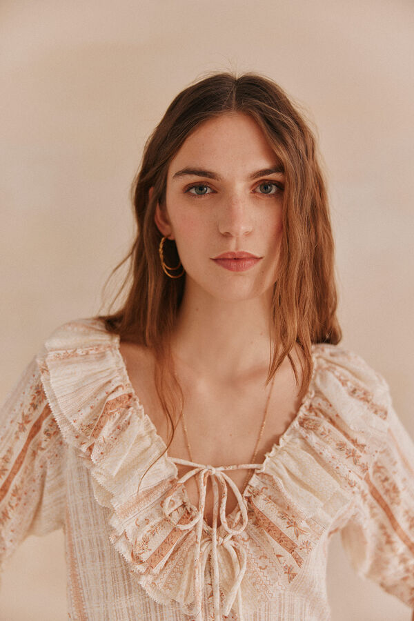 Hoss Intropia Astrid. Blusa estampada. Rosa