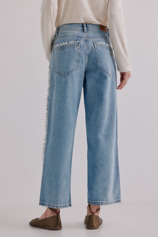 Hoss Intropia Berta. Jeans desfiado Azul