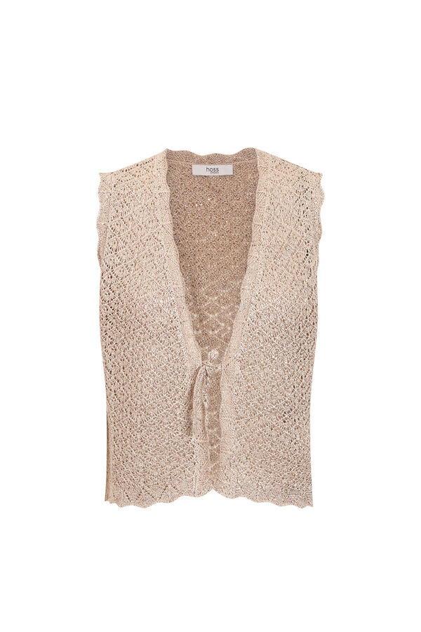 Hoss Intropia Nerea. Chaleco punto. Marfil