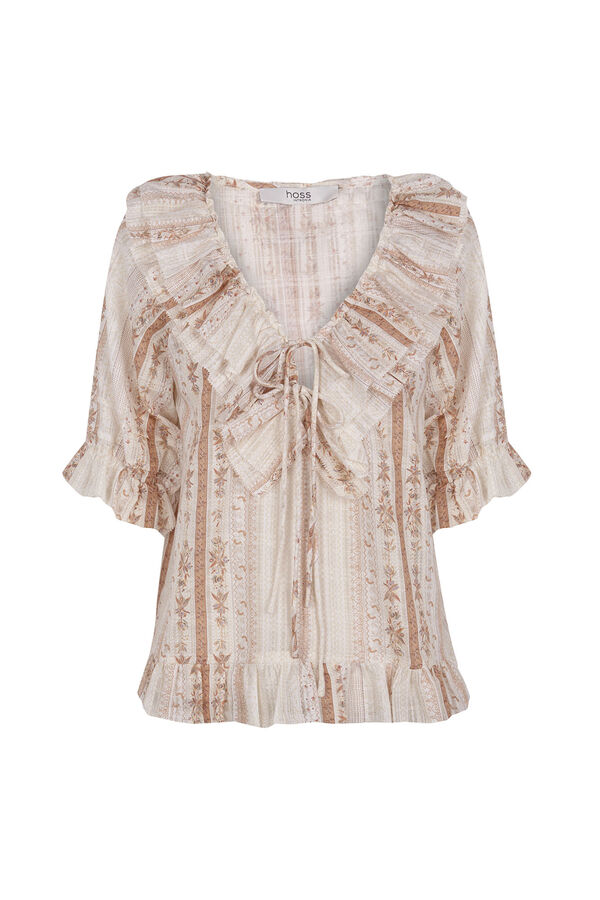 Hoss Intropia Astrid. Blusa estampada. Rosa