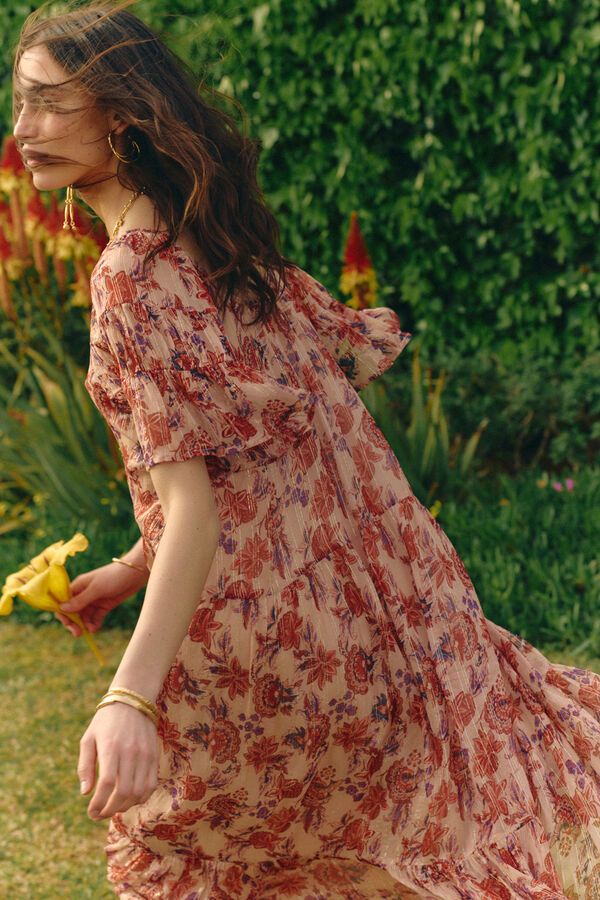 Hoss Intropia &Aacute;ria. Vestido fluido Dourado