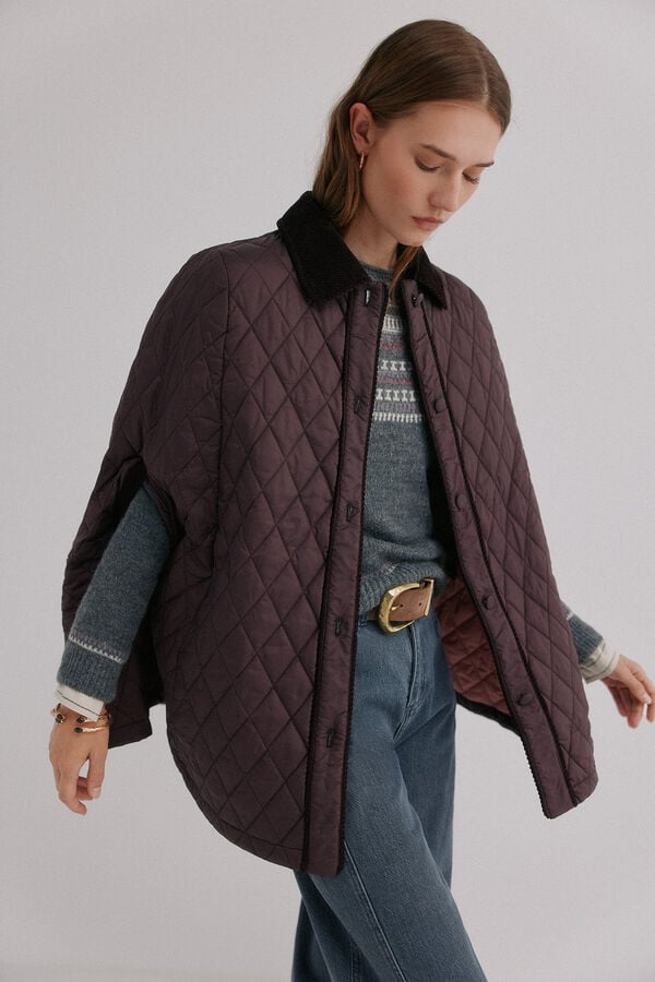 Hoss Intropia Danna. Capa acolchada Granate