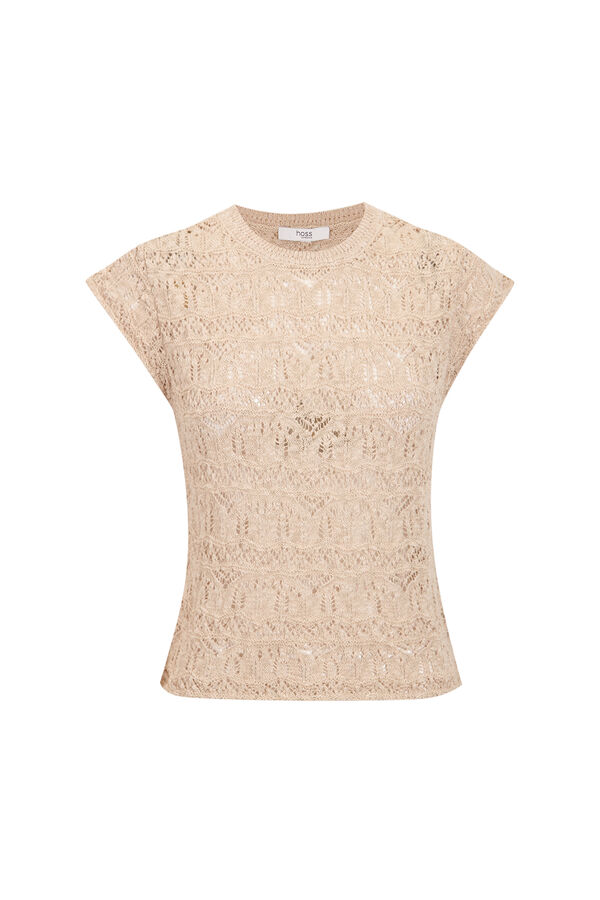 Hoss Intropia Susana. Camisola folhos Ecru