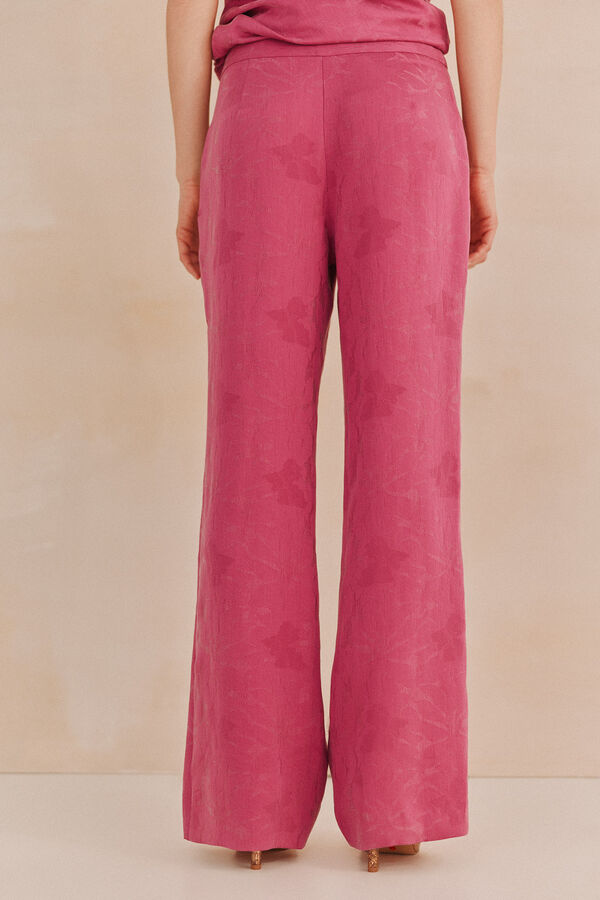 Hoss Intropia Pamela. Pantalones jaquard Rosa