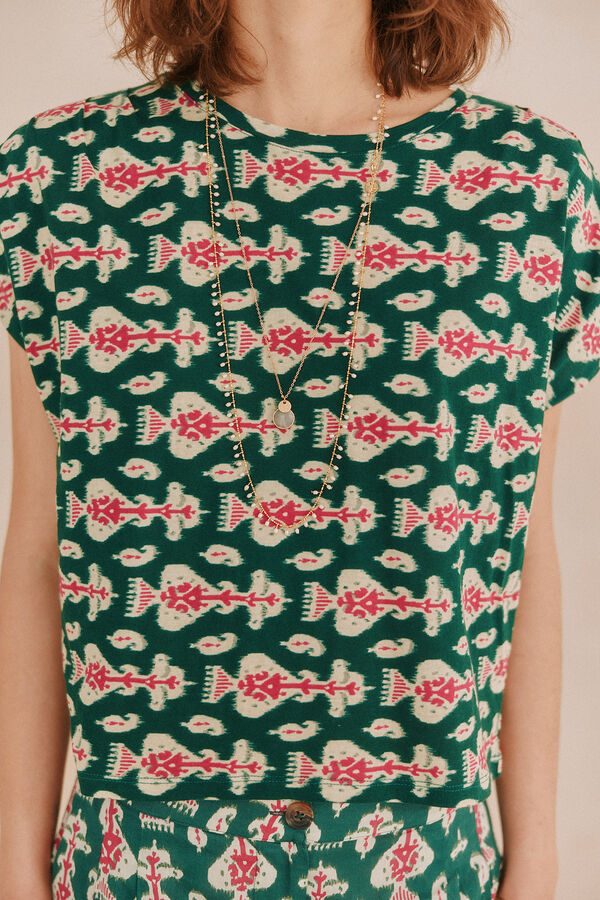 Hoss Intropia Mafalda. T-shirt estampada Verde