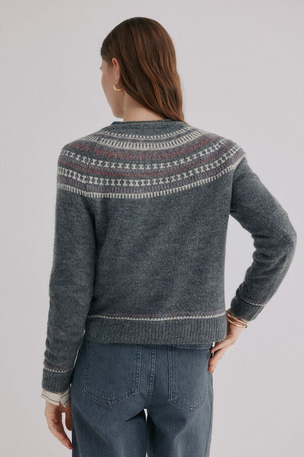 Hoss Intropia Nia. Jersey con motivos Estampado granate