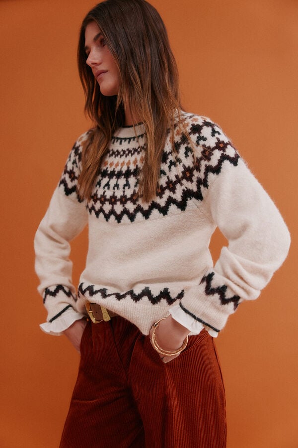 Hoss Intropia Ilma. Jersey grecas Beige