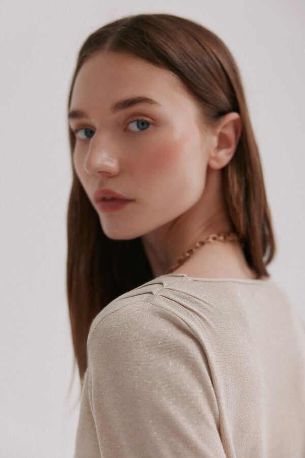 Hoss Intropia Isolina. Jersey de l&uacute;rex Beige