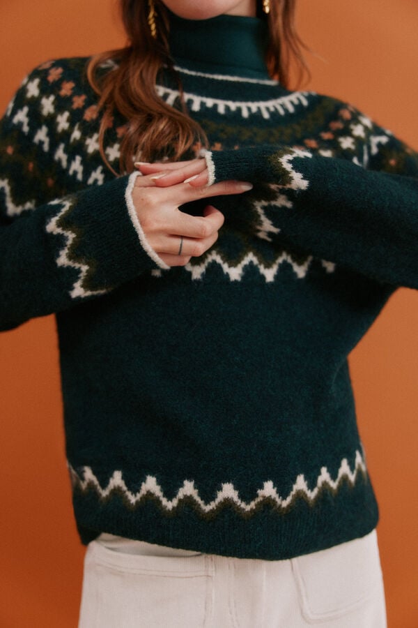 Hoss Intropia Ilma. Jersey grecas Verde