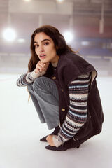 Hoss Intropia Abbie. Chaleco de pana reversible Gris