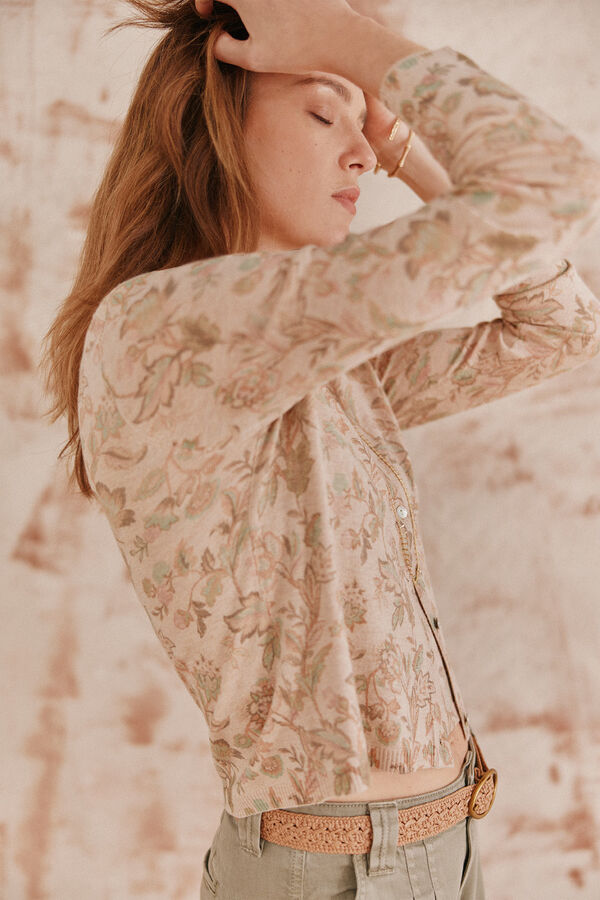 Hoss Intropia Susana. Casaco malha Ecru