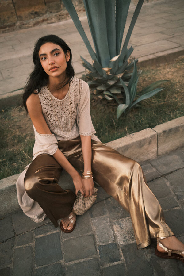 Hoss Intropia Polina. Calças de festa Ecru