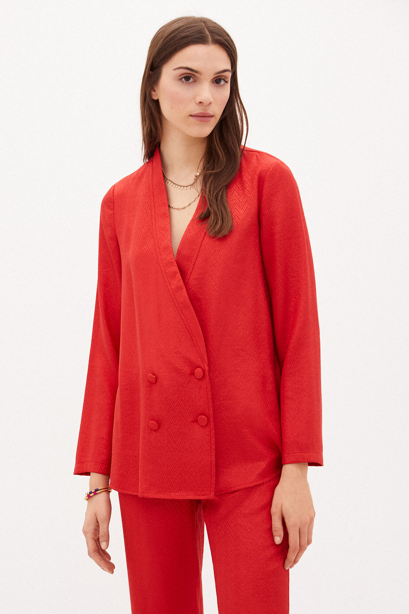 Hoss Intropia Milo. Blazer curado em jacquard