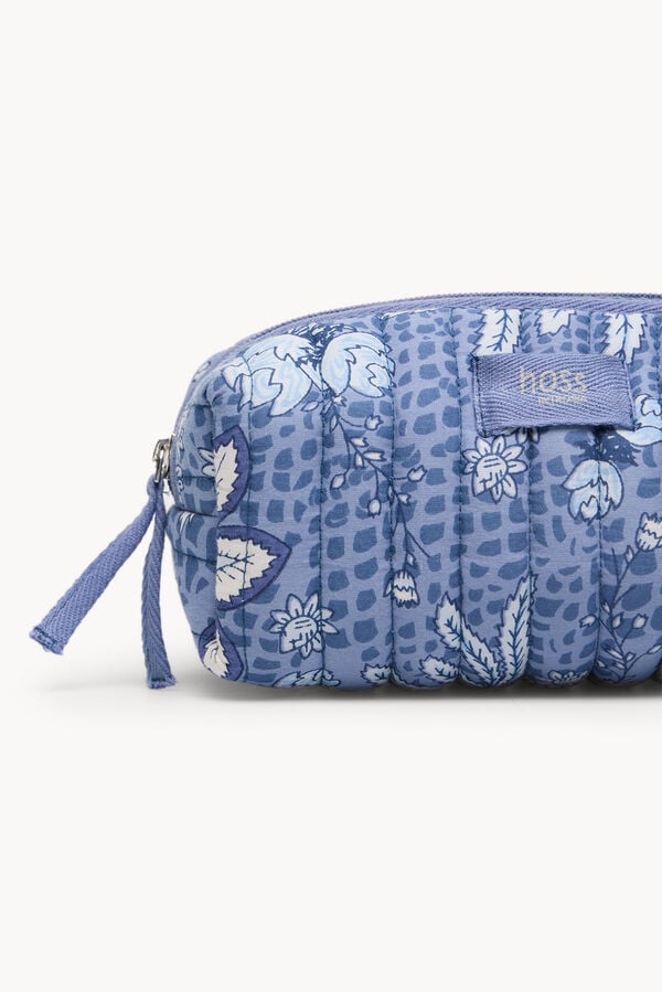 Hoss Intropia Nan. Neceser algod&oacute;n estampado Lila