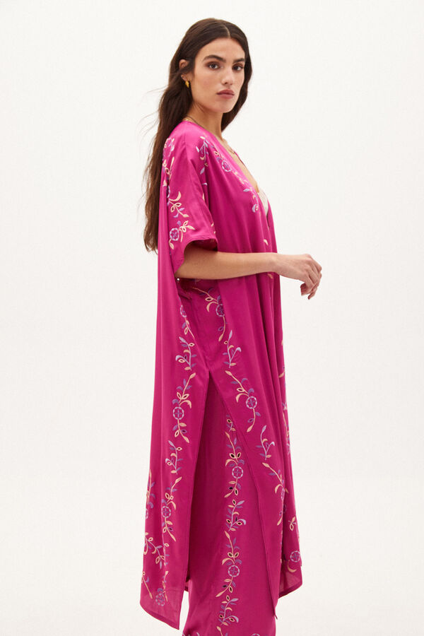 Hoss Intropia Adela. Kimono largo bordado Verde