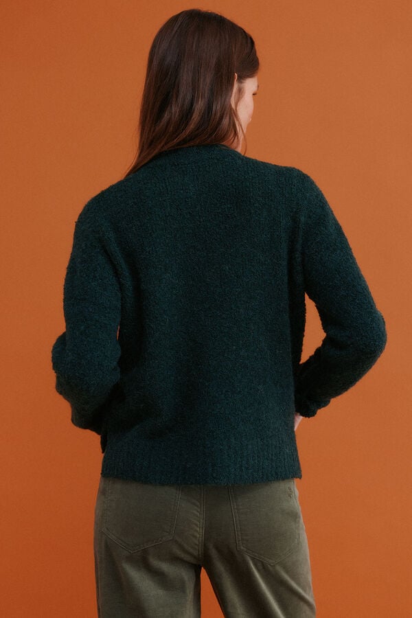 Hoss Intropia Irati. Camisola boucl&eacute; Verde