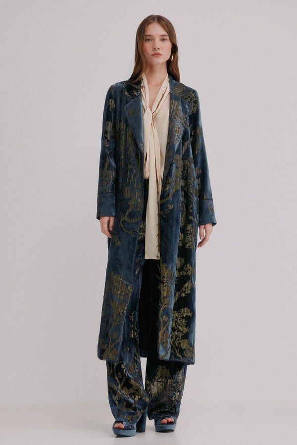 Hoss Intropia Elodie. Chaqueta jacquard Azul marino