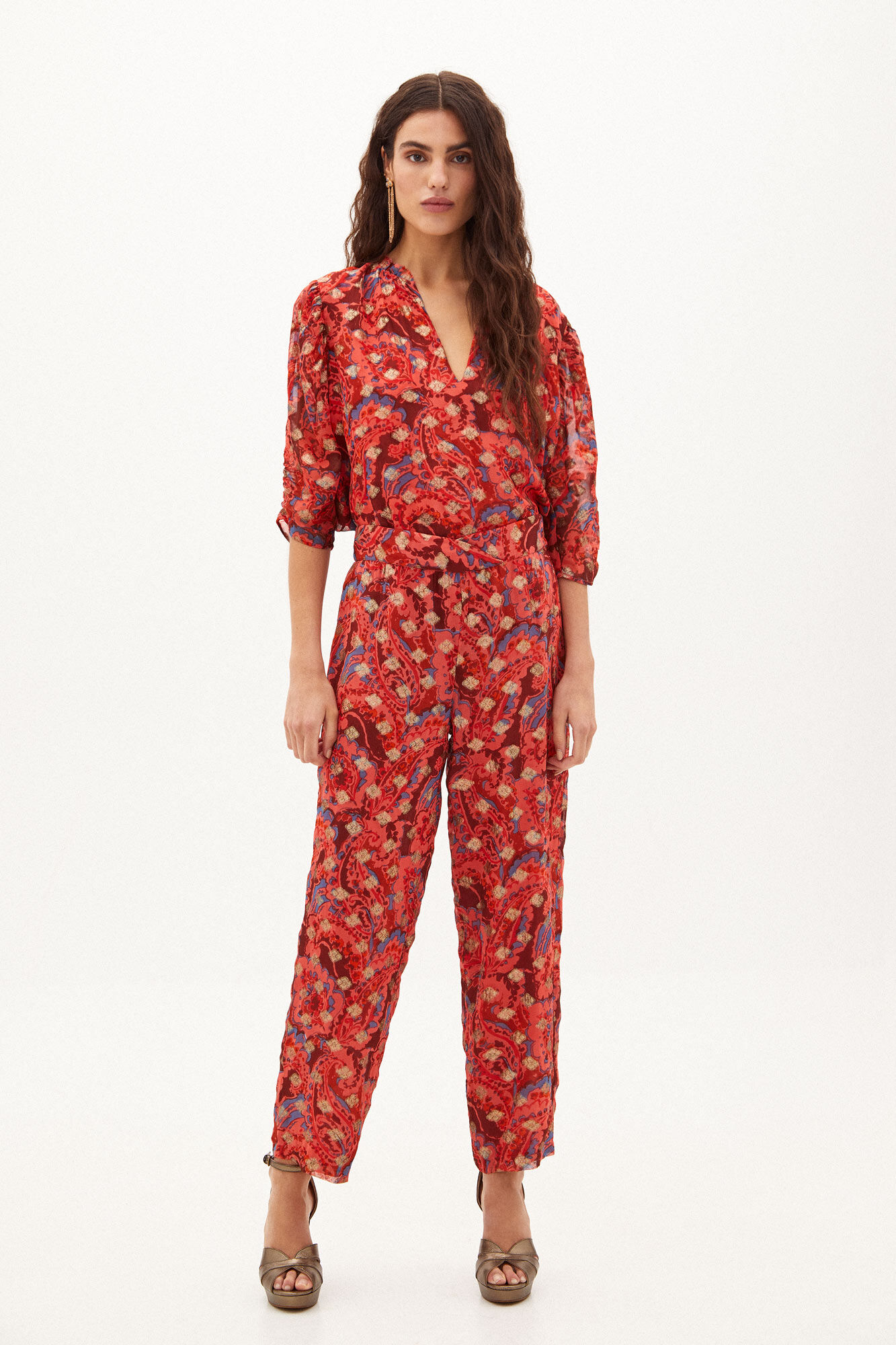 Hoss Intropia Joana. Pantal&oacute;n fluido estampado