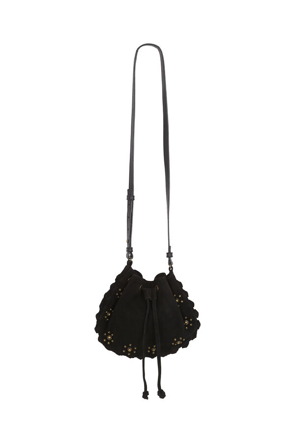 Hoss Intropia Numa. Bolsa de mala de tiracolo de croute Preto