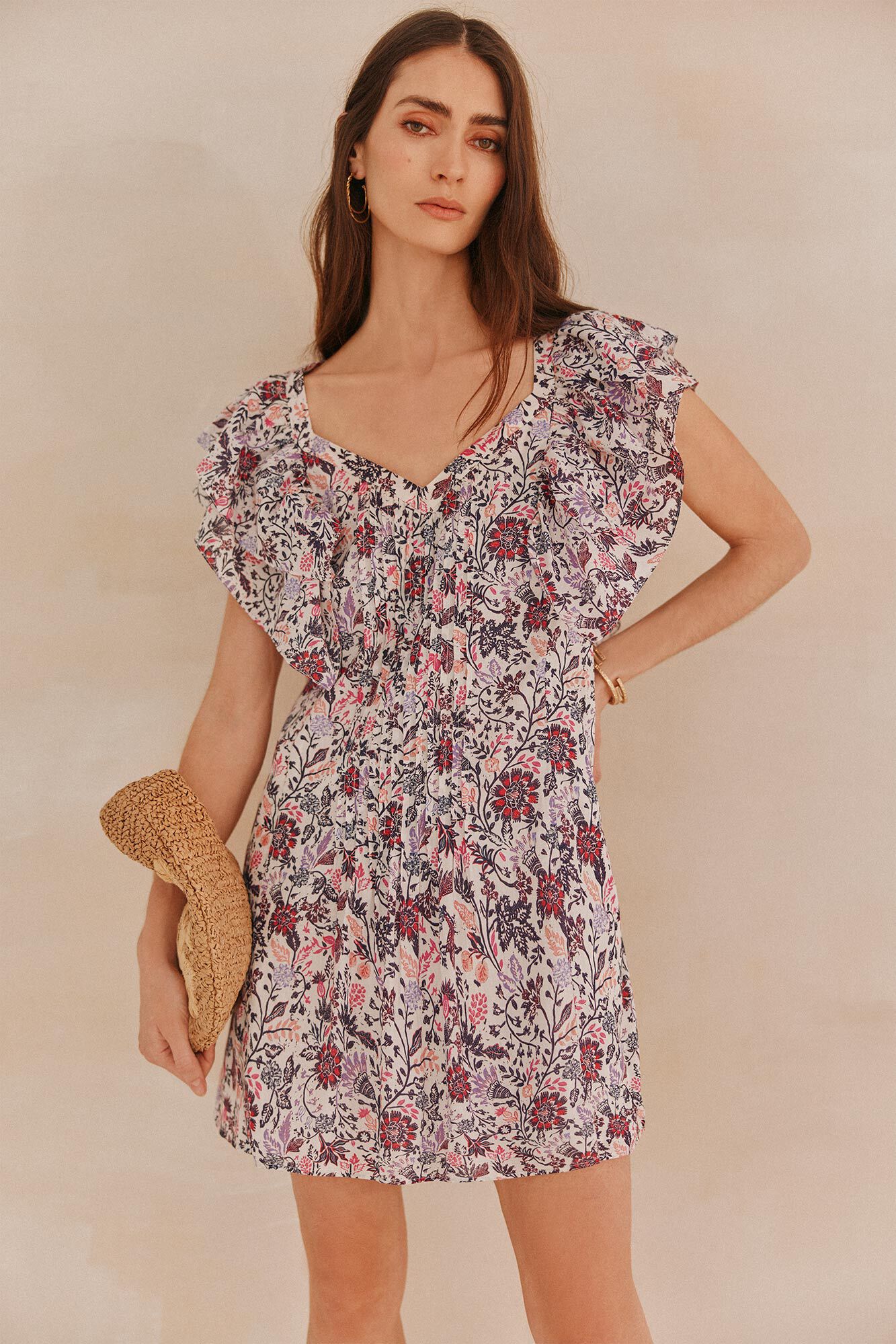 Hoss Intropia Am&aacute;lia. Vestido curto estampado