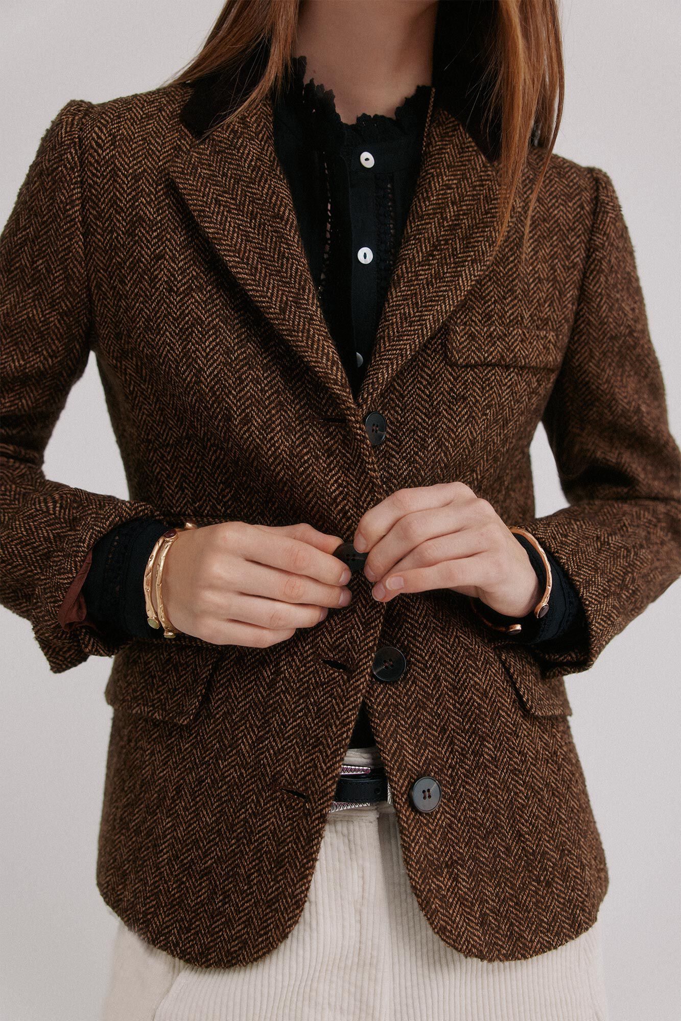 Hoss Intropia Elsa. Blazer espiga