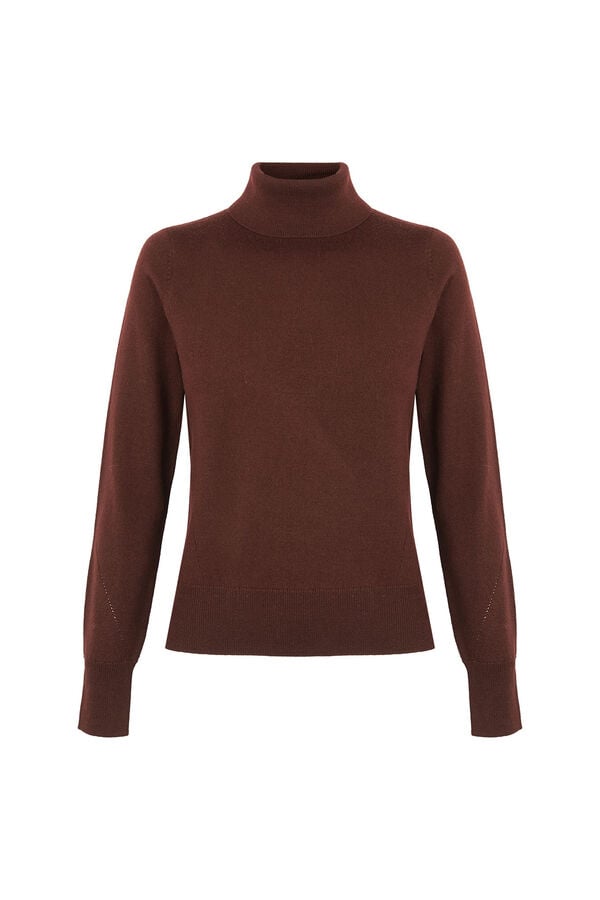 Hoss Intropia Ilse. Camisola de gola alta Castanho