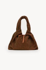 Hoss Intropia Nora. Bolso de terciopelo abalorios Marron