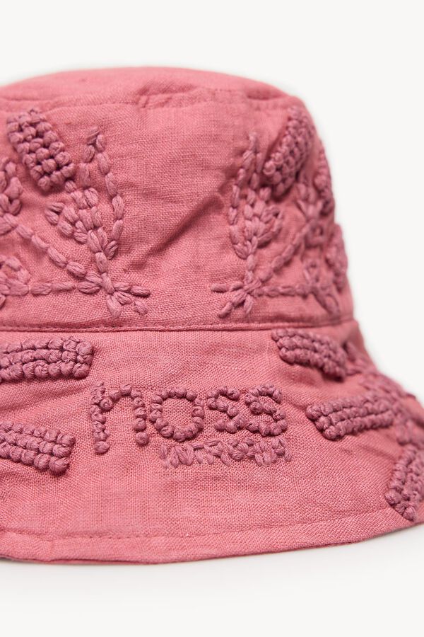 Hoss Intropia Meira. Gorro bordado em algodão Subiu