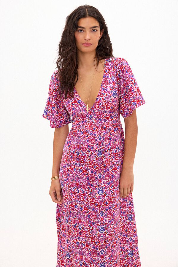 Hoss Intropia Famela. Vestido cuello pico Multicolor