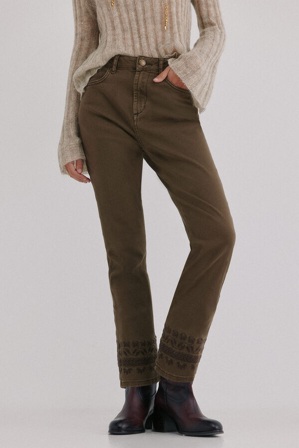 Hoss Intropia Basilea. Vaqueros bootcut Marron