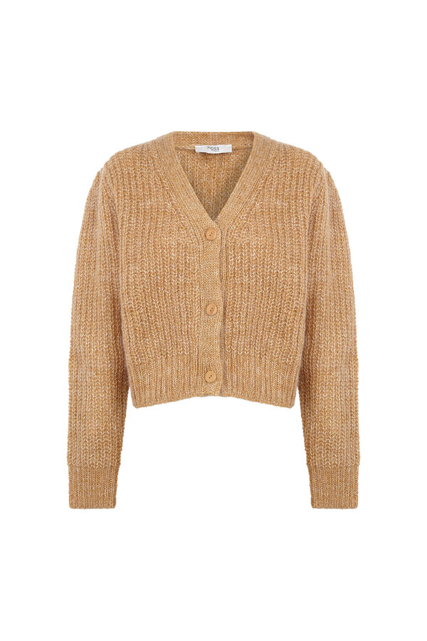 Hoss Intropia N&eacute;rida. Casaco de malha Beige