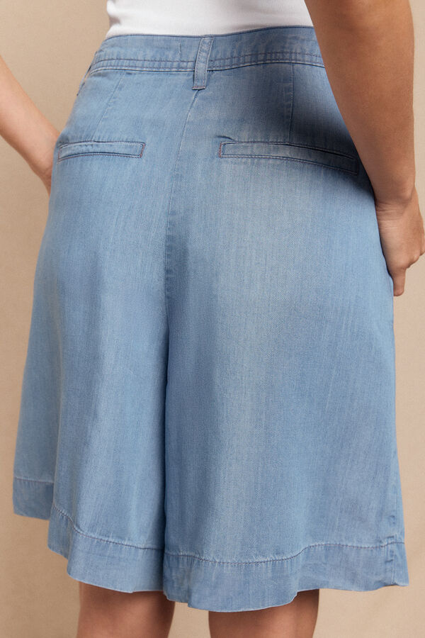 Hoss Intropia Bermuda flu&iacute;da  Azul