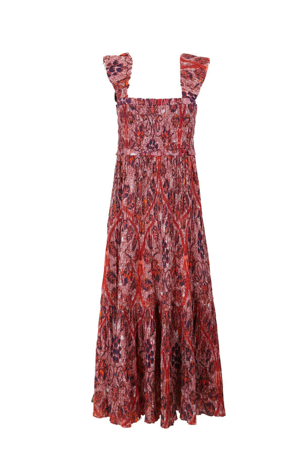 Hoss Intropia Alma. vestido étnico Vermelho