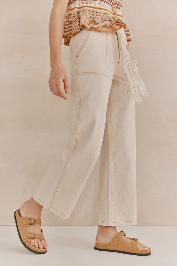 Hoss Intropia Paloma. Jeans fluído Ecru