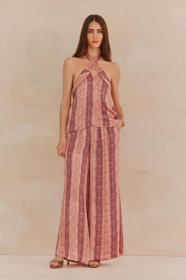 Hoss Intropia Gina. Top halter estampado Subiu