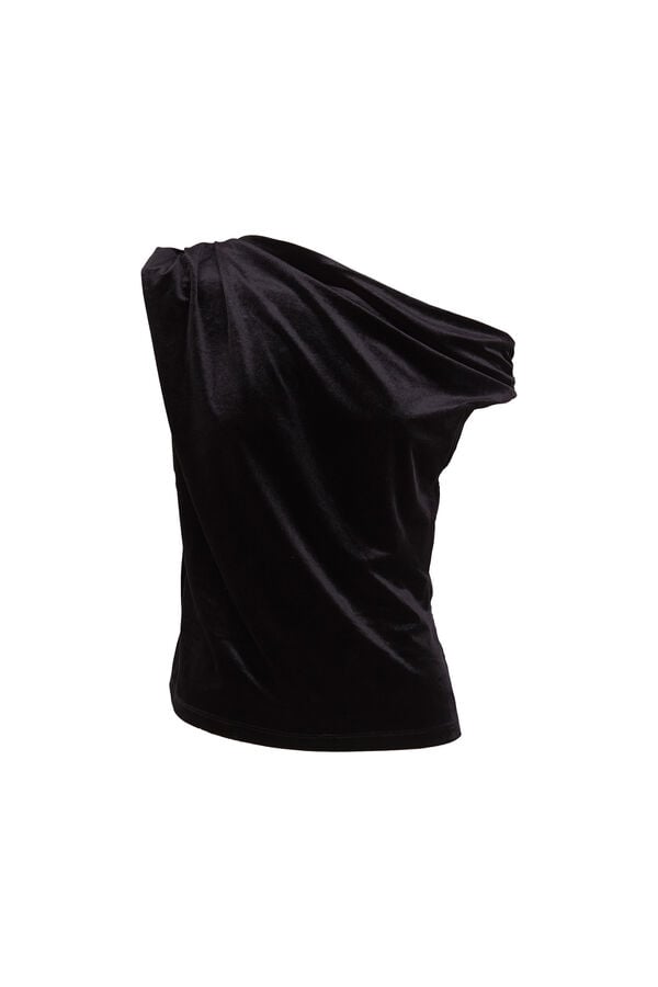 Hoss Intropia Marcela. Top assim&eacute;trico Preto