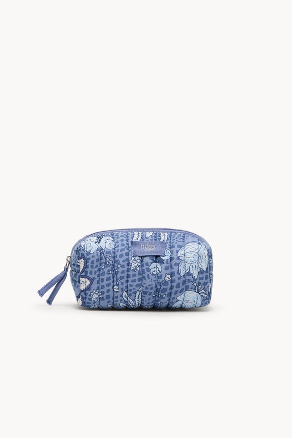Hoss Intropia Nan. Neceser algod&oacute;n estampado Lila