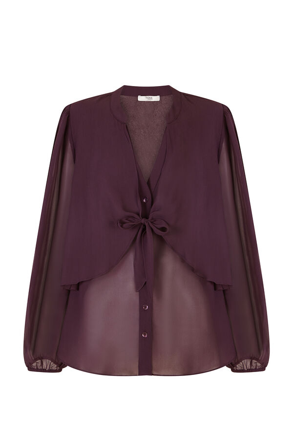 Hoss Intropia Gala. Blusa com la&ccedil;ada Roxo