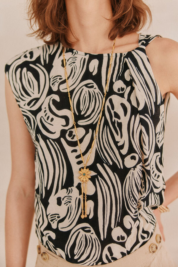 Hoss Intropia Marita. T-shirt estampada Ecru