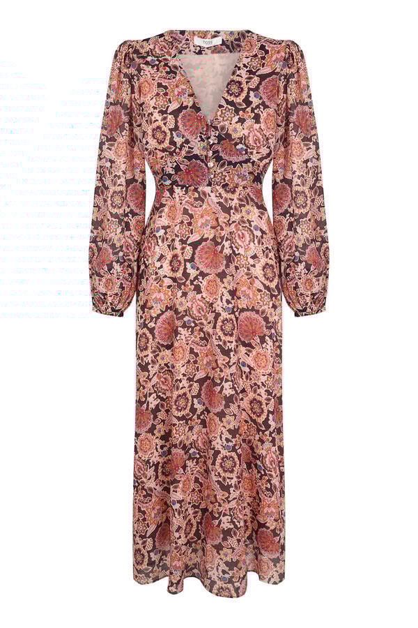 Hoss Intropia Aitana. Vestido estampado Estampado Marron