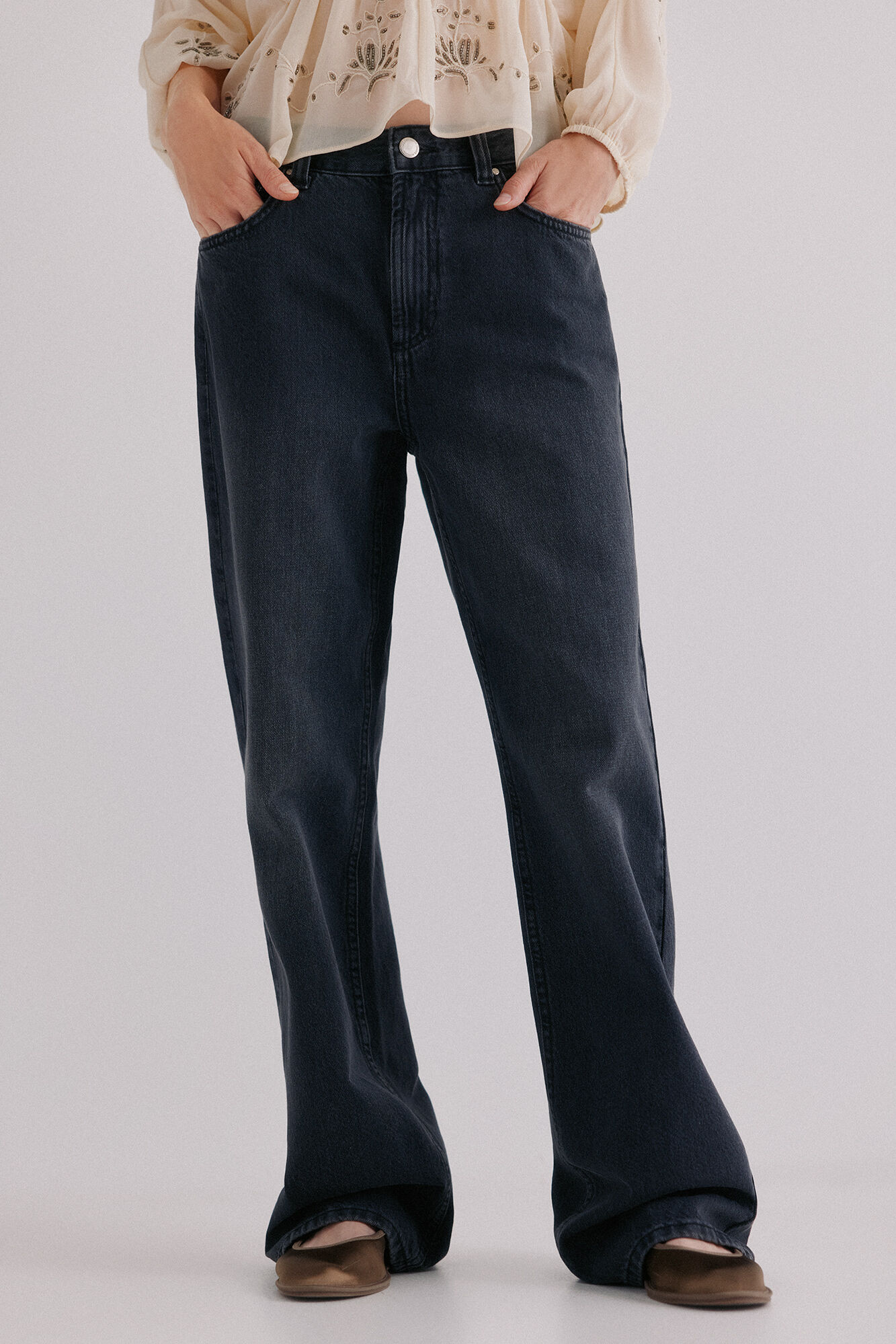 Hoss Intropia Beatriz. Cal&ccedil;a jeans de corte reto