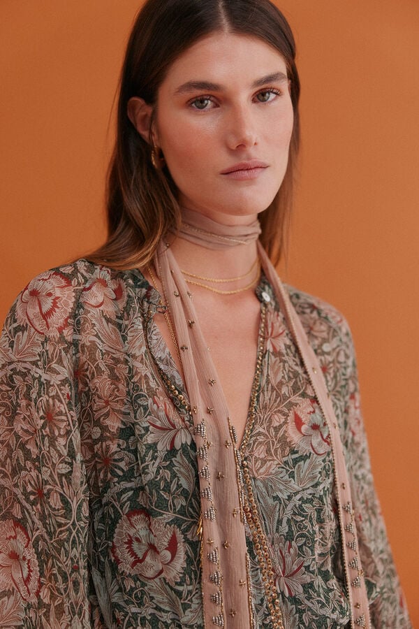 Hoss Intropia Aina. Vestido estampado Estampado Verde