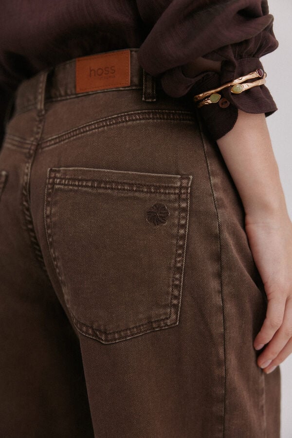 Hoss Intropia Beth. Jeans lavado Castanho