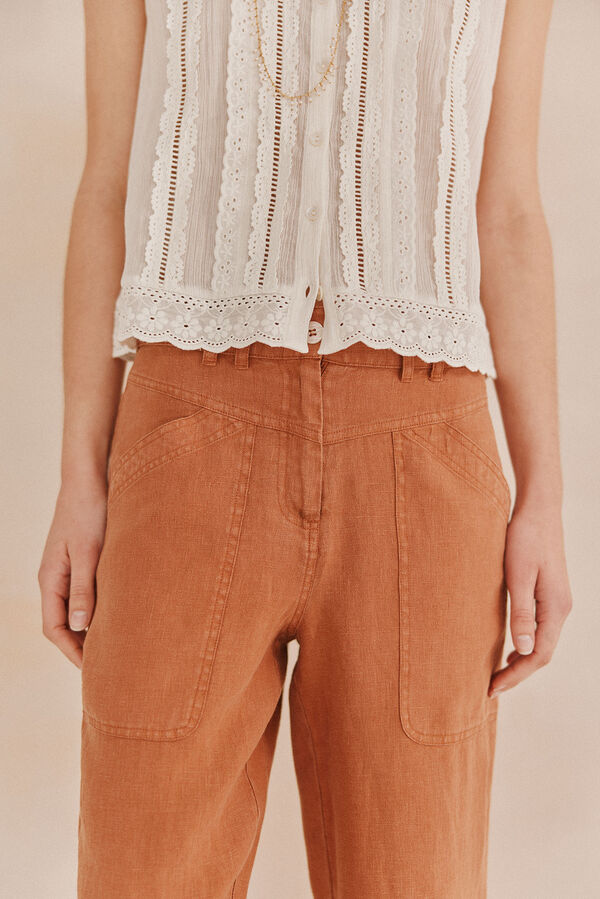 Hoss Intropia Priya. linho Castanho