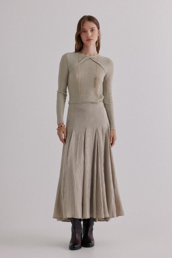 Hoss Intropia Nabila. Top con detalle de nudo Verde