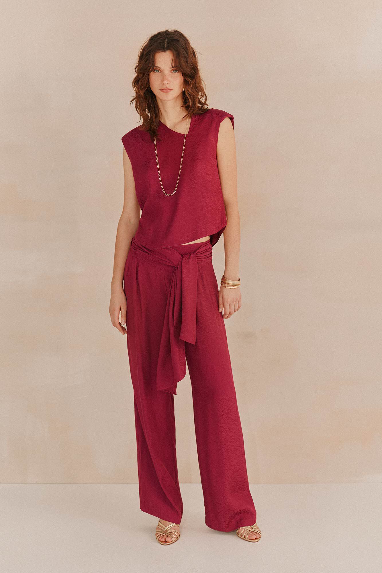 Hoss Intropia Gabriela Top satinado