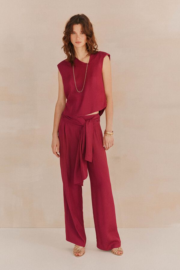 Hoss Intropia Gabriela Top satinado Morado