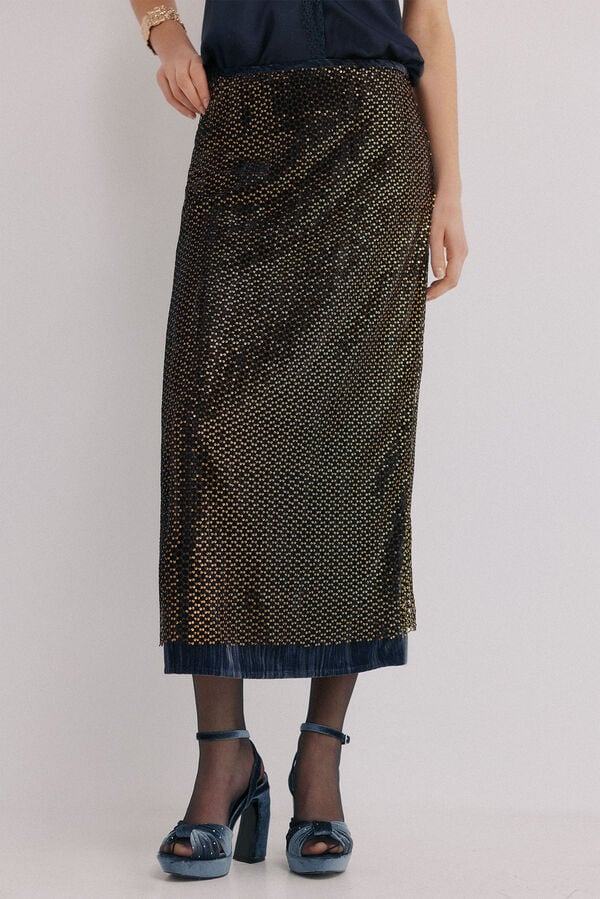 Hoss Intropia Riley. Falda lentejuelas Multicolor