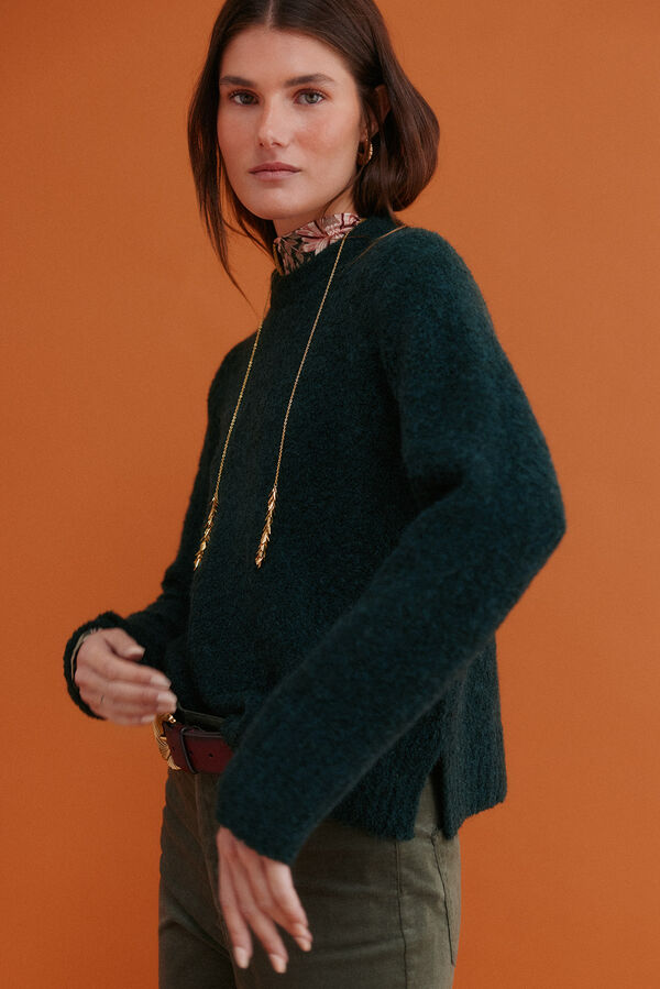 Hoss Intropia Irati. Camisola boucl&eacute; Verde