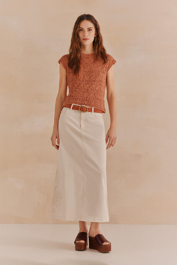 Hoss Intropia Susana. Camisola folhos Vermelho